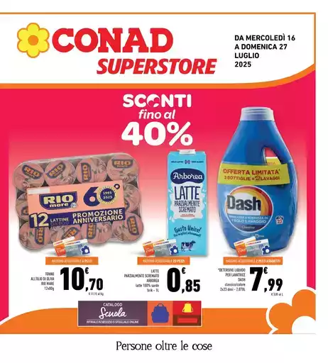 Sconti fino al 40%