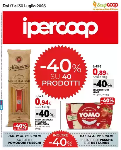 -40% su 40 prodotti