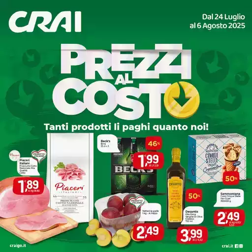 Prezzi al costo Prezzi al costo