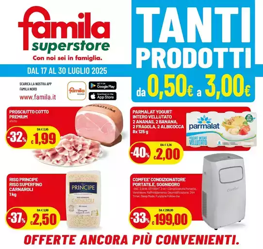 Tanti prodotti da 0,50 euro a 3,00 euro