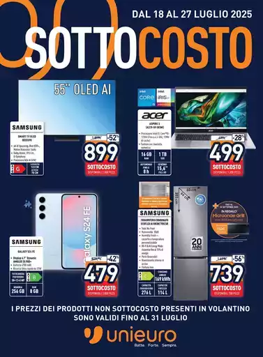 SOTTOCOSTO da Unieuro! SOTTOCOSTO da Unieuro!