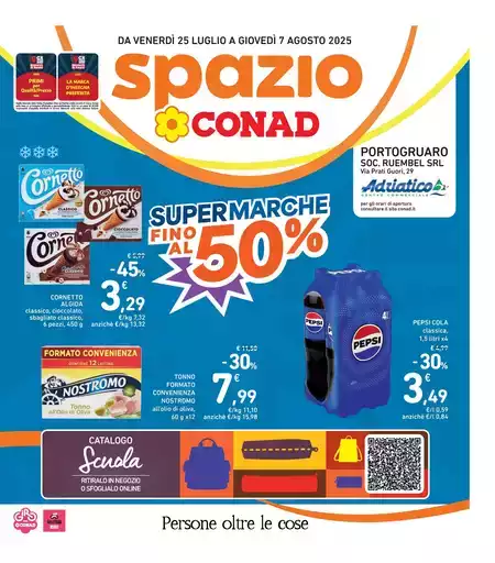Super marche fino al 50%