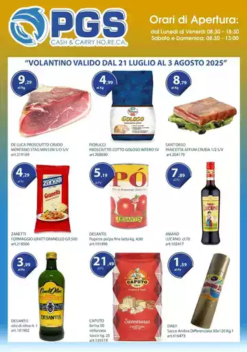 VOLANTINO VALIDO DAL 21 LUGLIO AL 3 AGOSTO 2025 VOLANTINO VALIDO DAL 21 LUGLIO AL 3 AGOSTO 2025