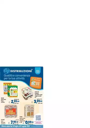 Offerte valide dal 18 luglio al 01 agosto 2025