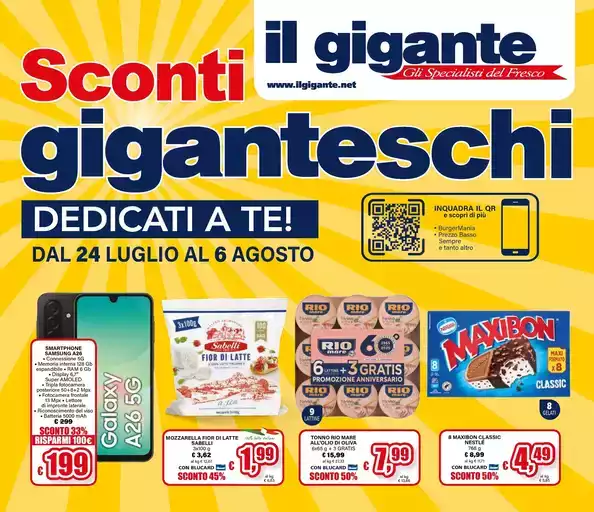 Sconti giganteschi Sconti giganteschi