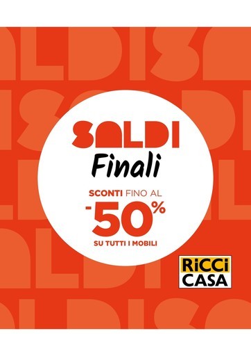 Saldi finali! Sconti fino al 50% Saldi finali! Sconti fino al 50%