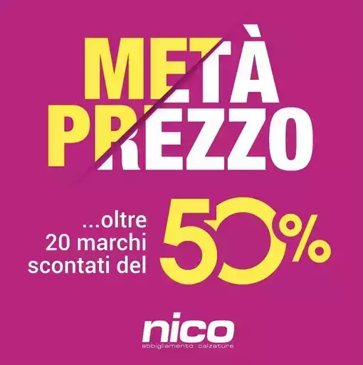 Metà prezzo Metà prezzo