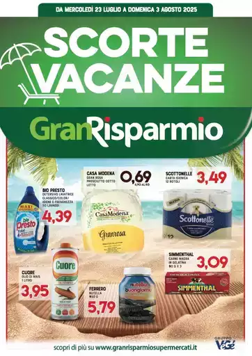 Scorte vacanze