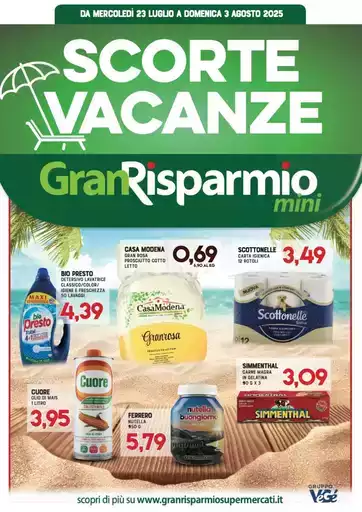 Scorte vacanze Scorte vacanze