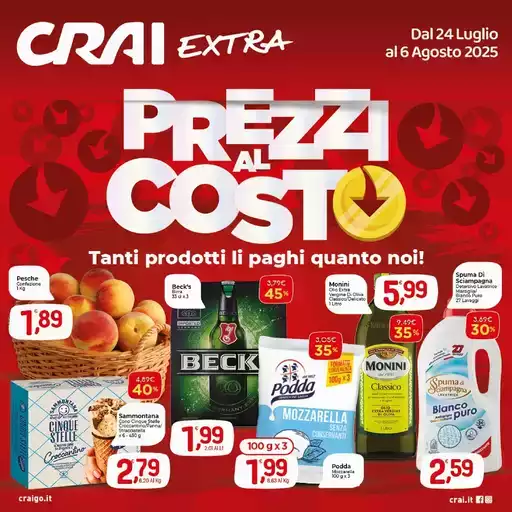 Prezzi al costo Prezzi al costo