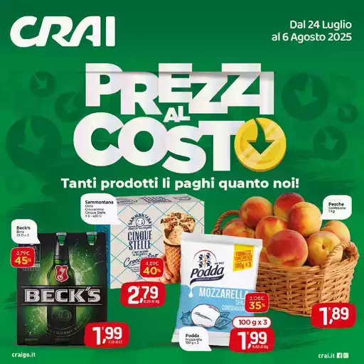 Prezzi al costo Prezzi al costo
