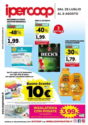 dal 25 LUGLIO al 5 AGOSTO dal 25 LUGLIO al 5 AGOSTO
