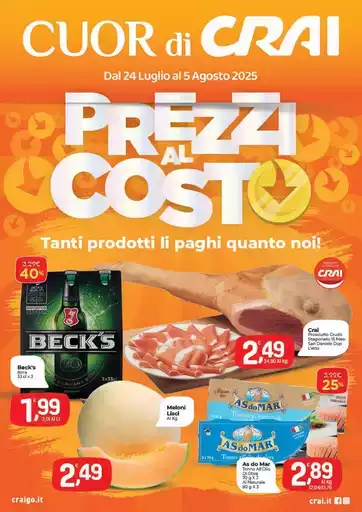 Prezzi al costo Prezzi al costo