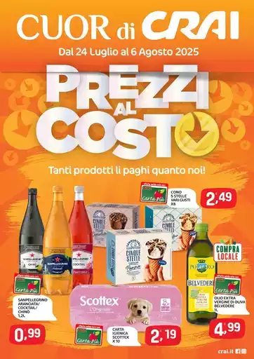 Prezzi al costo Prezzi al costo