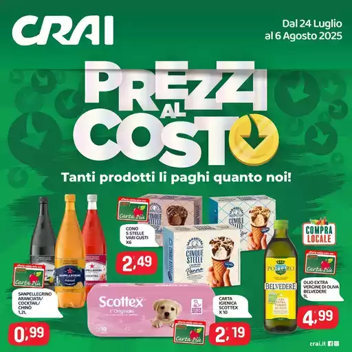 Prezzi al costo Prezzi al costo