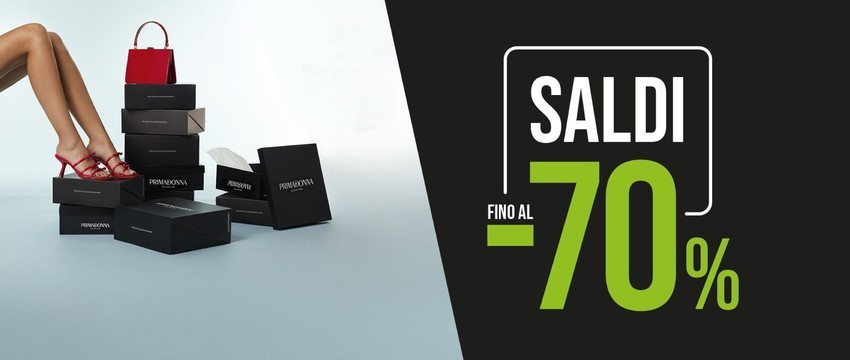 Saldi fino al -70% Saldi fino al -70%