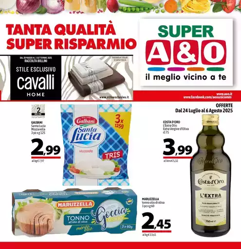 TANTA QUALITÀ SUPER RISPARMIO TANTA QUALITÀ SUPER RISPARMIO