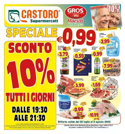 SPECIALE €0,99 SPECIALE €0,99