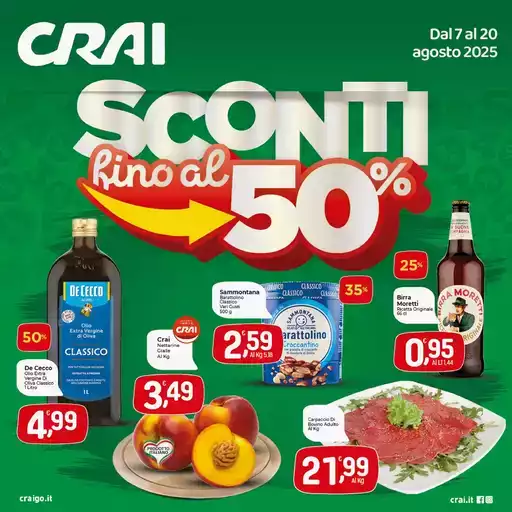 Sconti fino al 50%