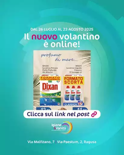 Dal 26 luglio al 23 agosto 2025 Dal 26 luglio al 23 agosto 2025