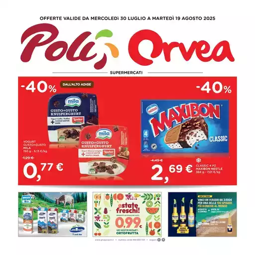 OFFERTE VALIDE DA MERCOLEDì 30 LUGLIO A MARTEDÌ 19 AGOSTO 2025 OFFERTE VALIDE DA MERCOLEDì 30 LUGLIO A MARTEDÌ 19 AGOSTO 2025