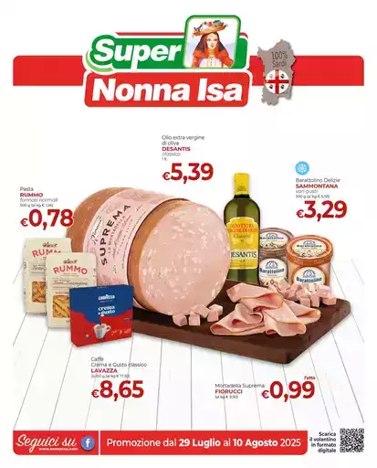 Promozione dal 29 Luglio al 10 Agosto 2025 Promozione dal 29 Luglio al 10 Agosto 2025