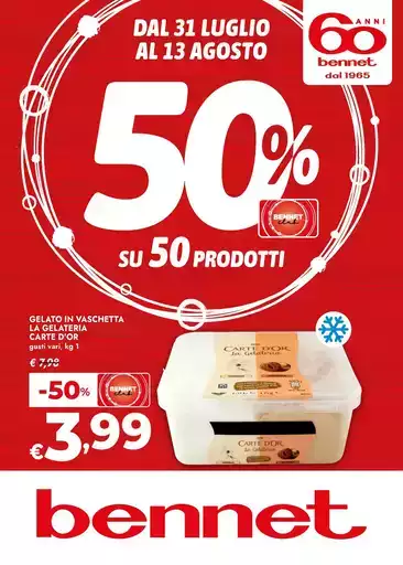 50% su 50 prodotti 50% su 50 prodotti