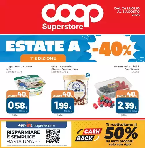 Estate a 40% Estate a 40%