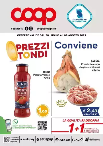 Prezzi tondi Prezzi tondi