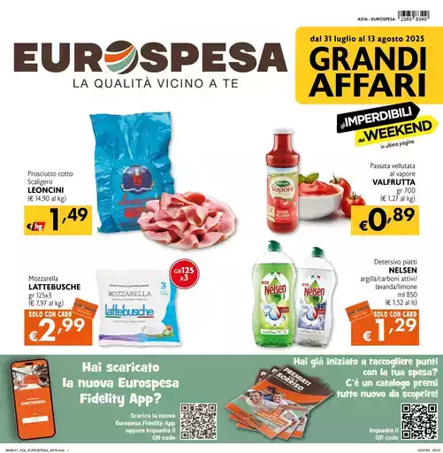 Tanti prodotti a 1,2,3 euro Tanti prodotti a 1,2,3 euro
