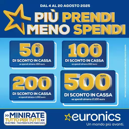 Più prendi meno spendi