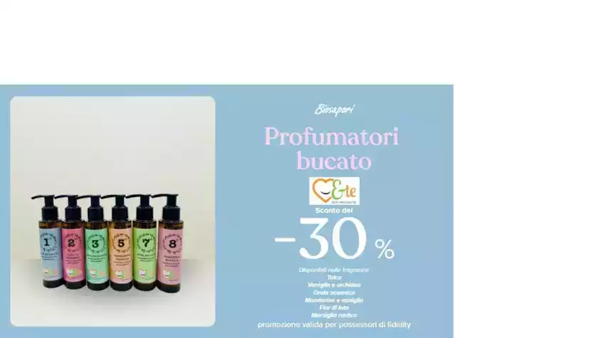 NOVITA' PROFUMATORI PER IL BUCATO CUORE&TE