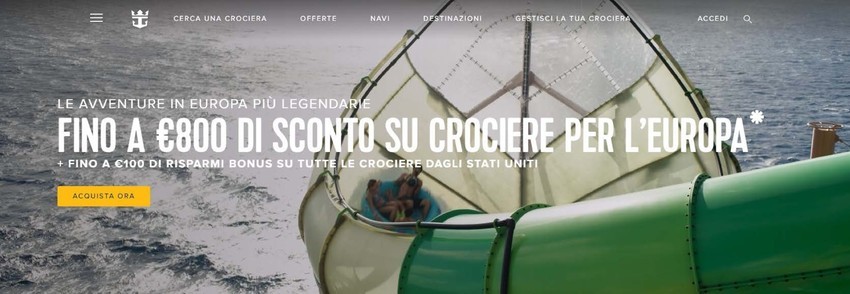 Fino a 800€ di sconto su crociere Fino a 800€ di sconto su crociere