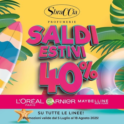 Saldi estivi 40% Saldi estivi 40%