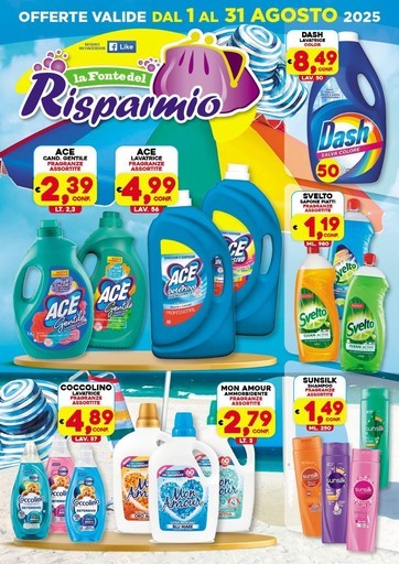 Offerte valide dal 1 al 31 agosto