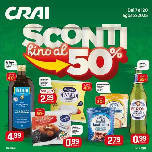 Sconti fino al 50%