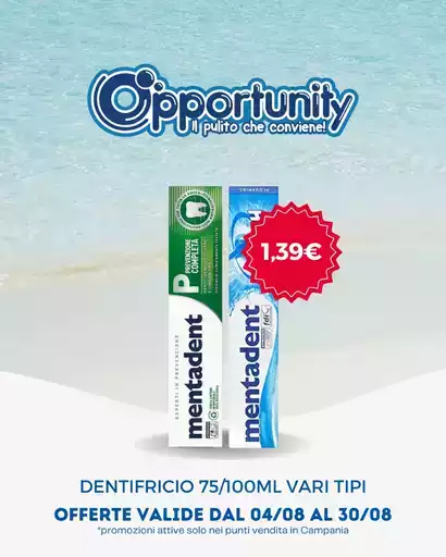 Offerte valide dal 04/08 al 30/08