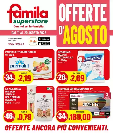 Offerte d'Agosto