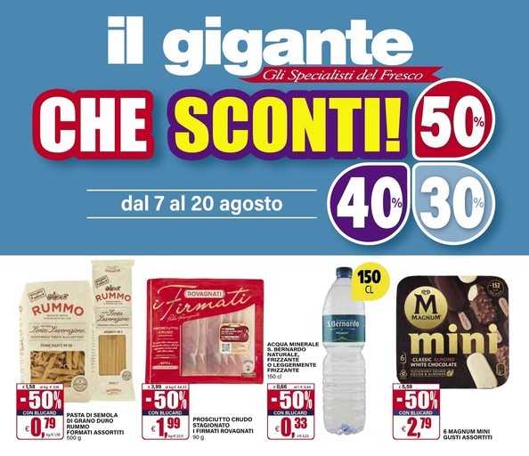 Sconti 30% 40% 50%