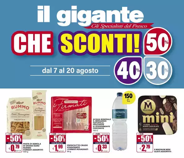 Sconti 30% 40% 50%