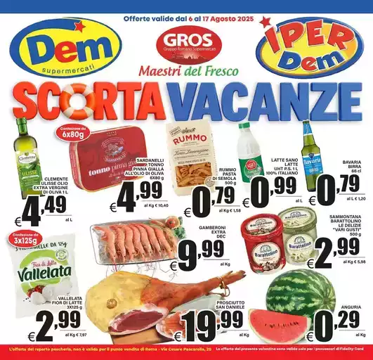 Scorta vacanze