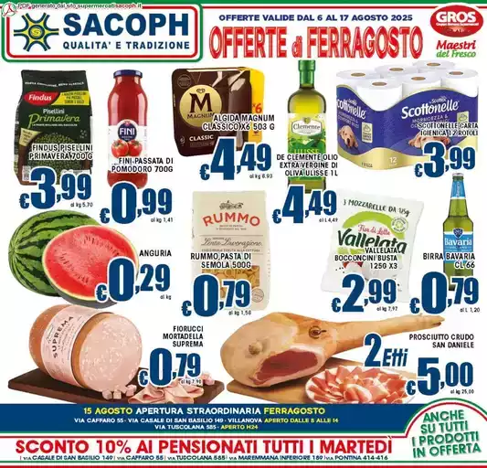 Offerte di ferragosto