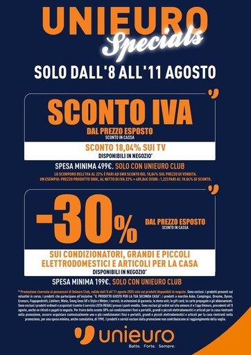 Unieuro specials! Unieuro specials!