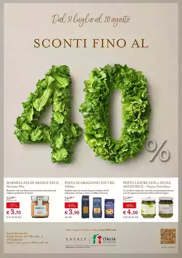SCONTI FINO AL 40%