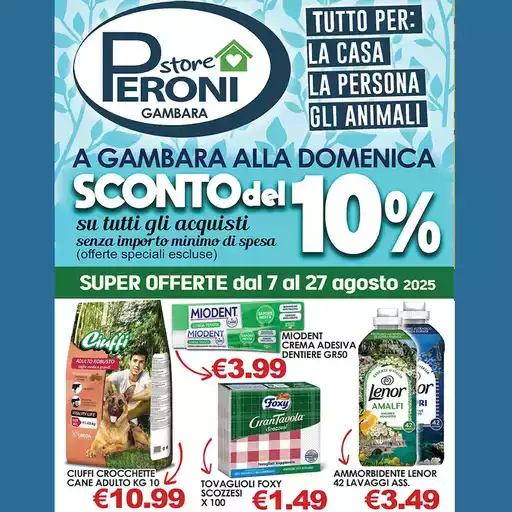 Sconto del 10% Sconto del 10%