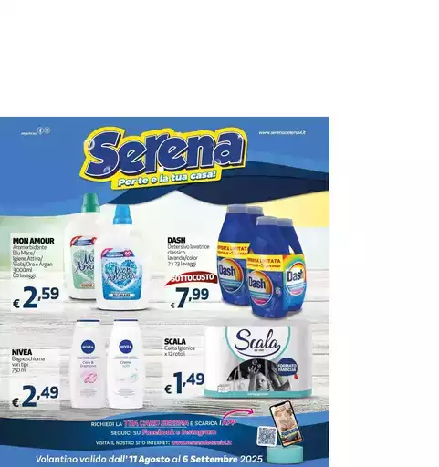 Volantino valido dall' 11 agosto al 6 Settembre