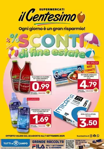 Sconti di fine Estate Sconti di fine Estate