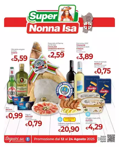 Promozione dal 12 al 24 Agosto 2025