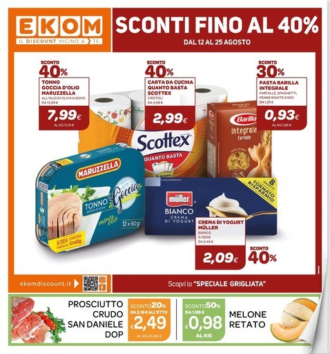 SCONTI FINO AL 40%