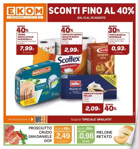 SCONTI FINO AL 40%